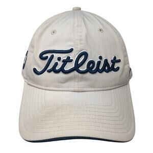 Titleist PRO V1 FJ Baseball Cap Beige One Size Adjustable Embroidered 6 Panel